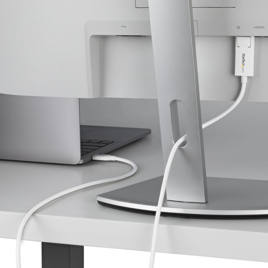 StarTech.com 6ft (2m) USB-C to DisplayPort 1.2 Cable, Bidirectional, 4K 60Hz, White