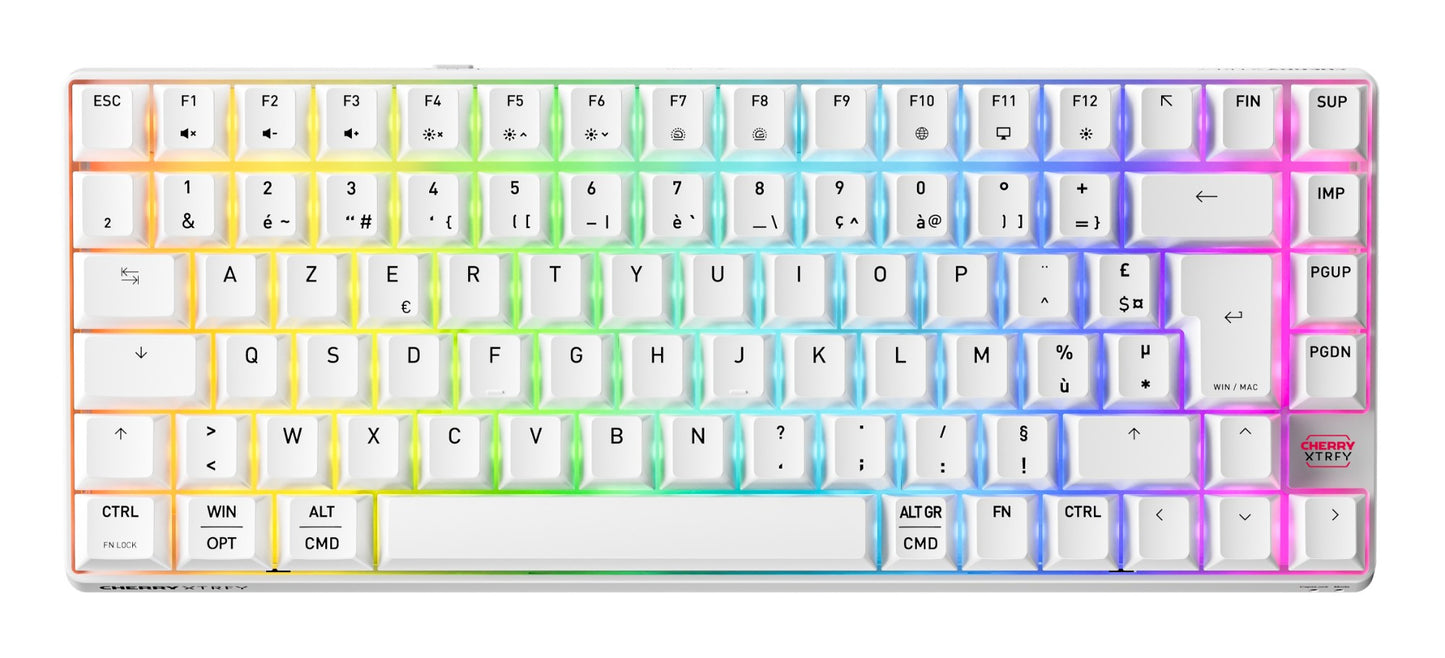 CHERRY XTRFY K33 AZERTY Wireless Keyboard (White)