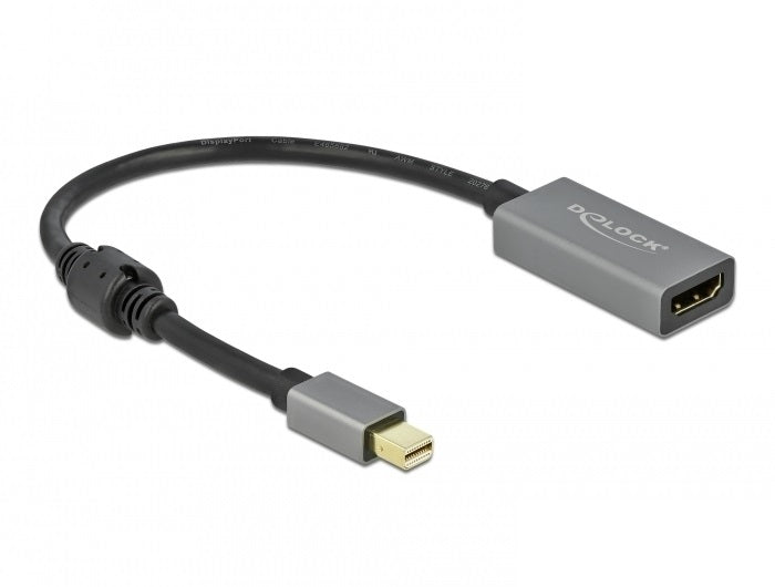 DeLOCK Active mini DisplayPort 1.4 to HDMI Adapter 4K 60 Hz (HDR) Cable