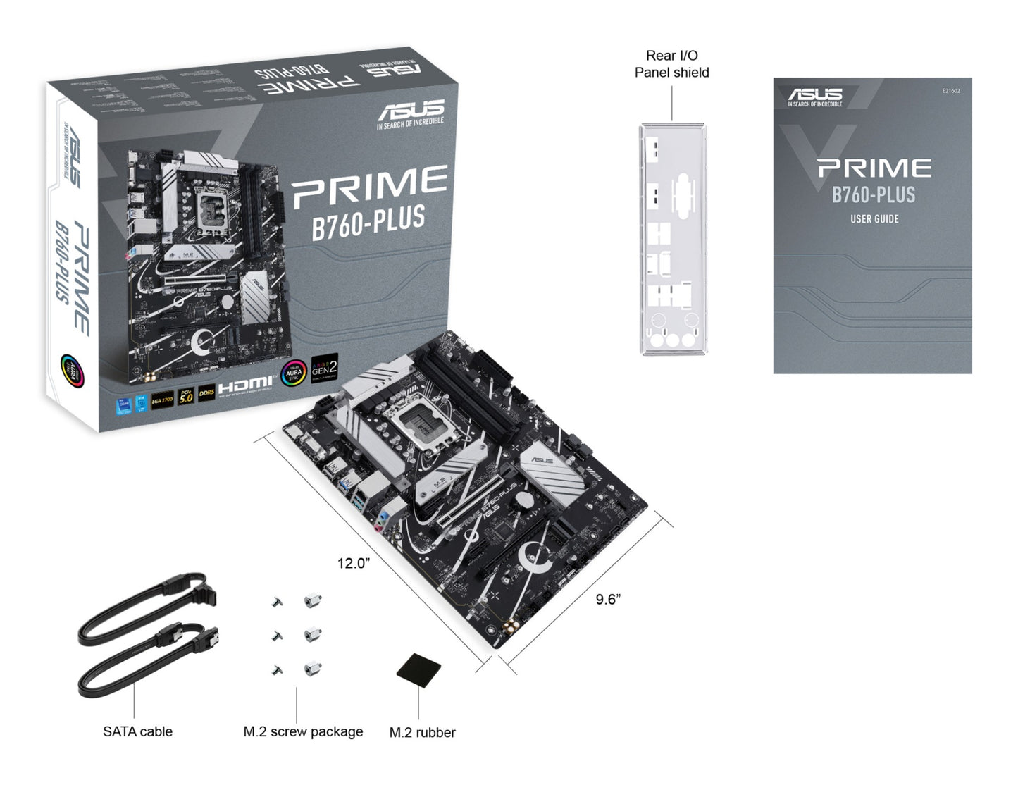 ASUS PRIME B760-PLUS Intel B760 LGA 1700 ATX Motherboard
