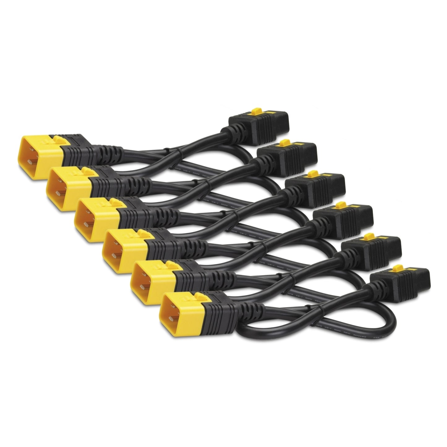 APC Power Cord Kit (6 ea), Locking, C19 to C20, 1.2m Cable
