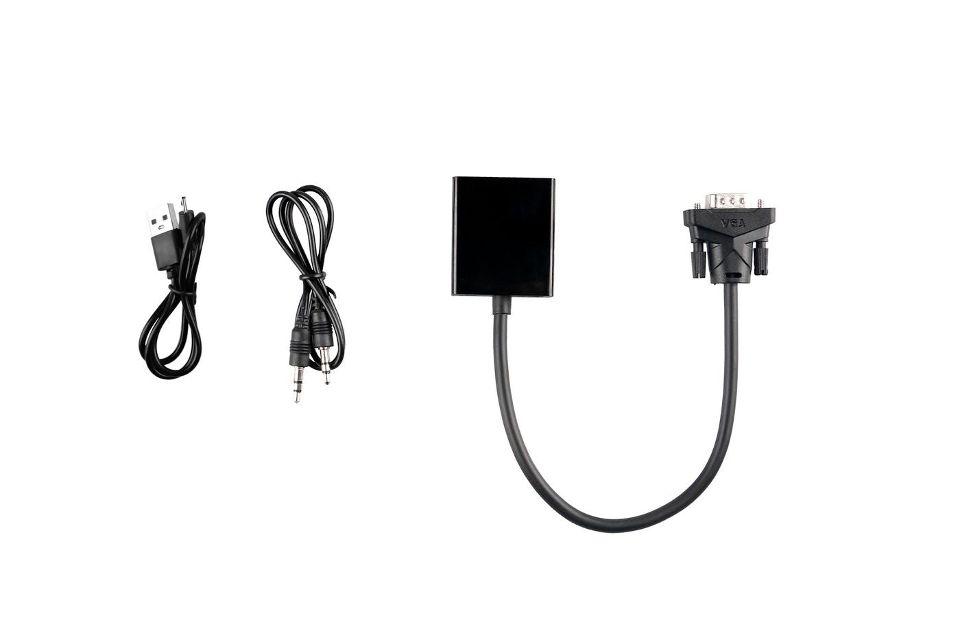 Microconnect MONGGHDMI video cable adapter 0.3 m VGA (D-Sub) HDMI Black