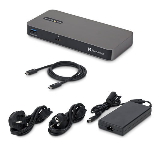 StarTech.com 4-Port Thunderbolt 5 Hub with Thunderbolt Share KVM, 80/120Gbps, 8K