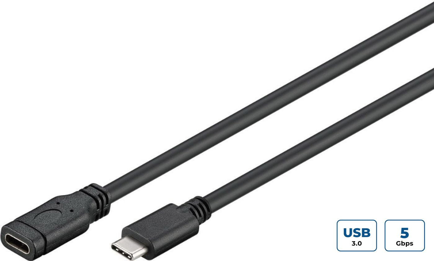 Microconnect USB3.1CC1.5EX USB cable USB 3.2 Gen 1 (3.1 Gen 1) 1.5 m USB C Black