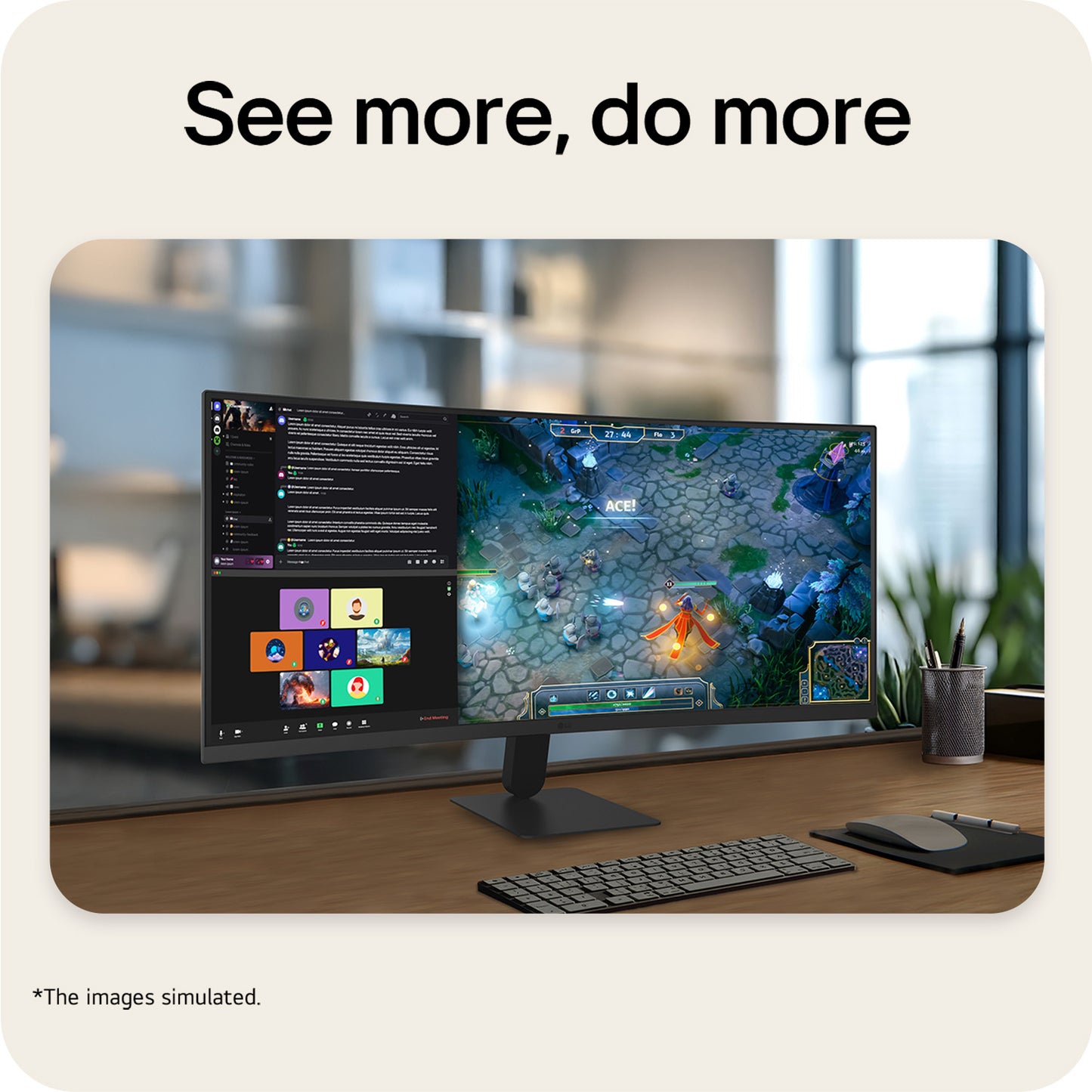 LG UltraWide U6 34U601B, 34-inch 34" UWQHD VA 120Hz Curved Monitor