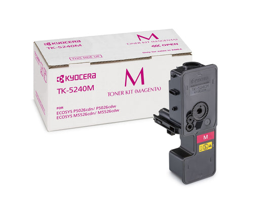 KYOCERA 1T02R7BNL0/TK-5240M Magenta Toner Cartridge (3K pages, Kyocera M 5526)