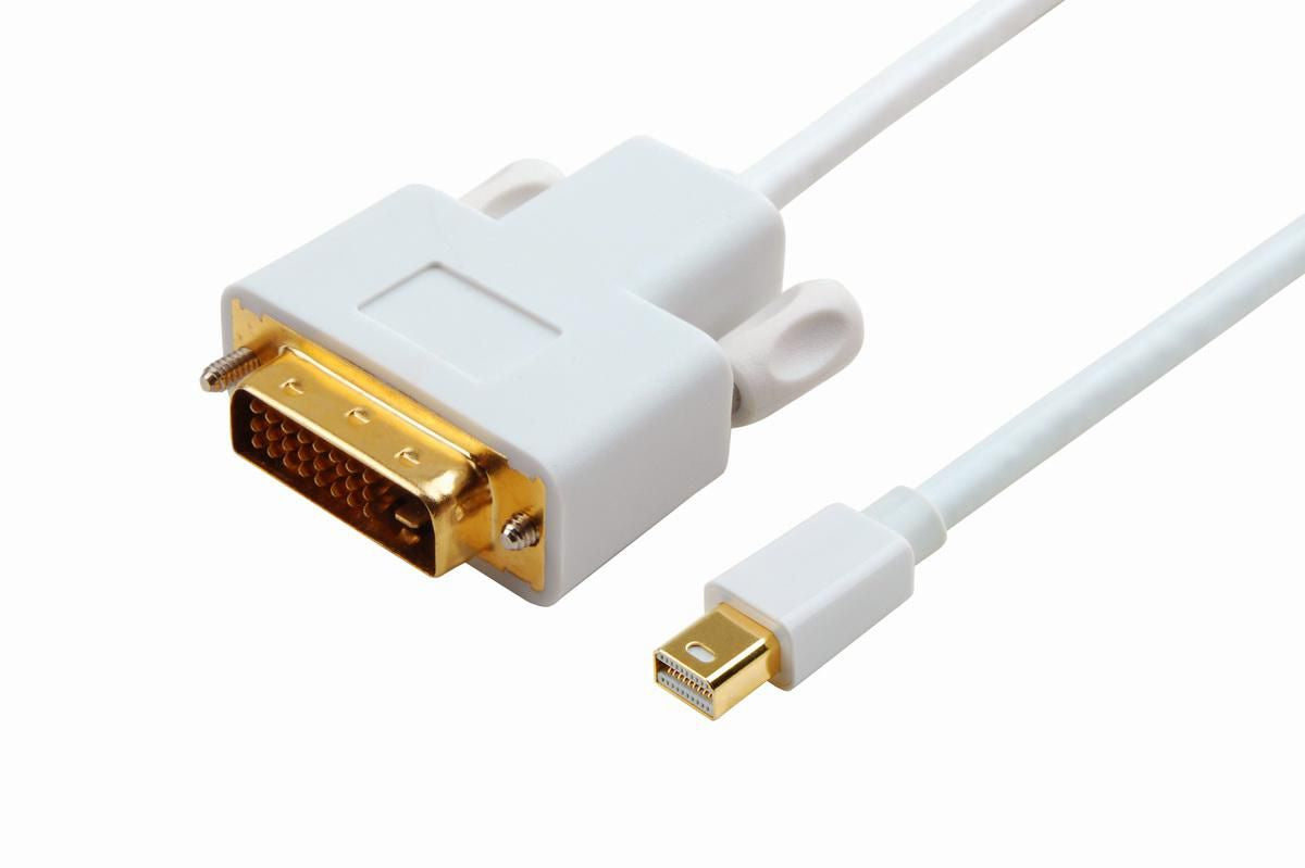 Microconnect MDPDVI2 video cable adapter 2 m DVI-D Mini DisplayPort White