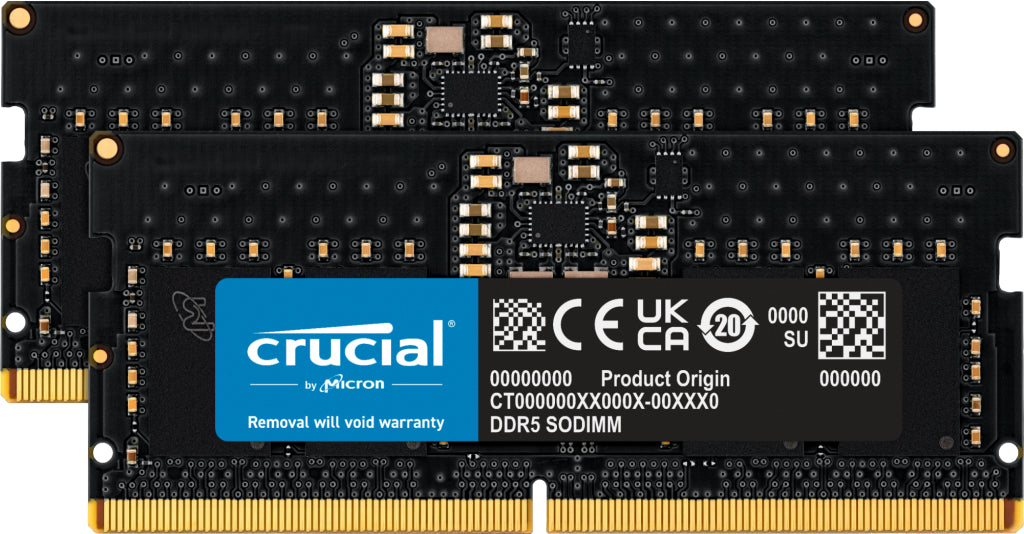 Crucial 16GB (2x8GB) DDR5 SO-DIMM Laptop RAM