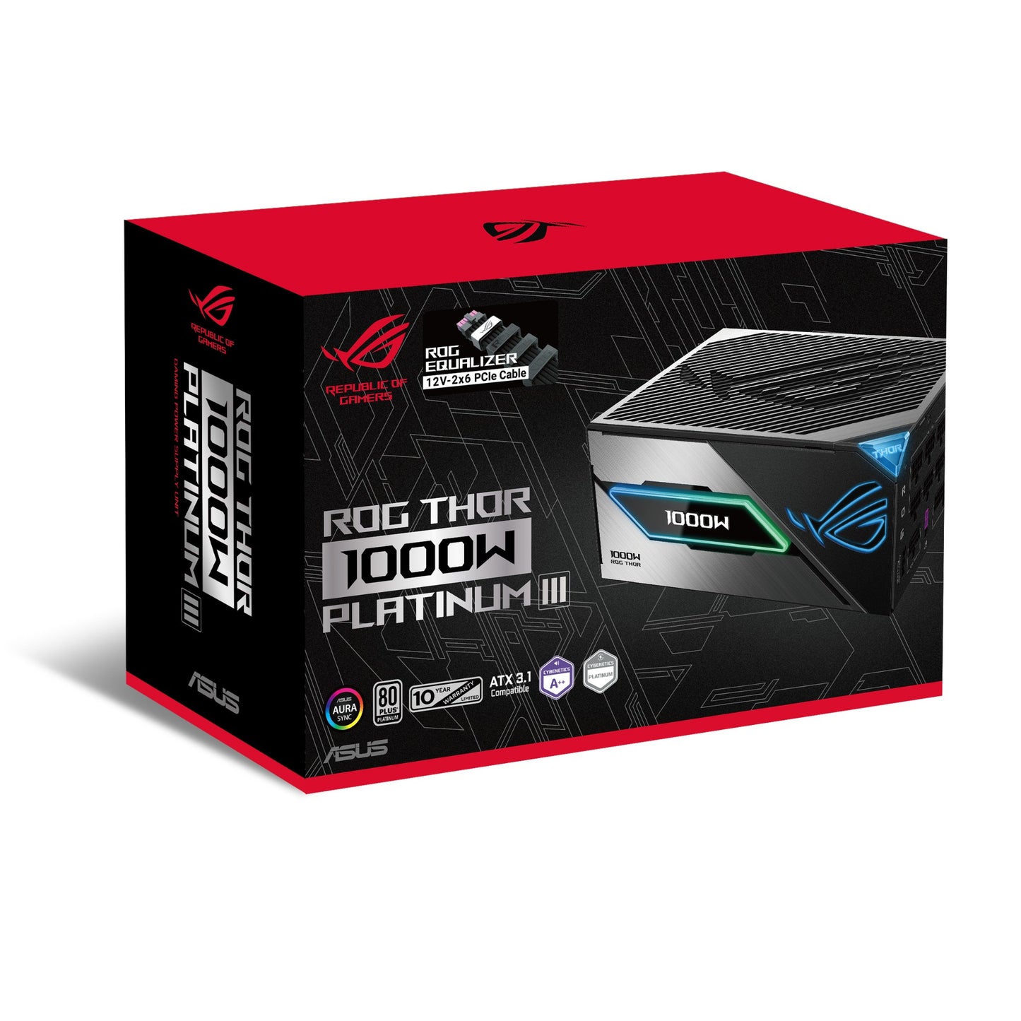 ASUS ROG -THOR-1000P3-GAMING-E power supply unit 1000 W 20+4 pin ATX ATX Black
