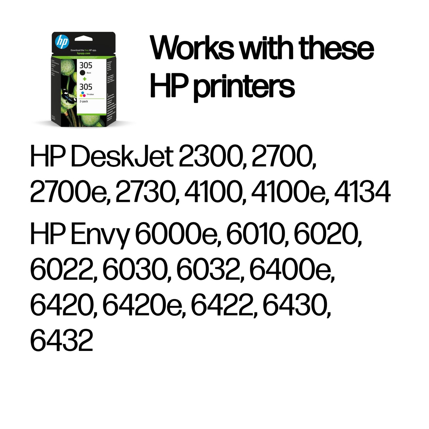 HP 6ZD17AE/305 Black Ink Cartridge (120 pages)