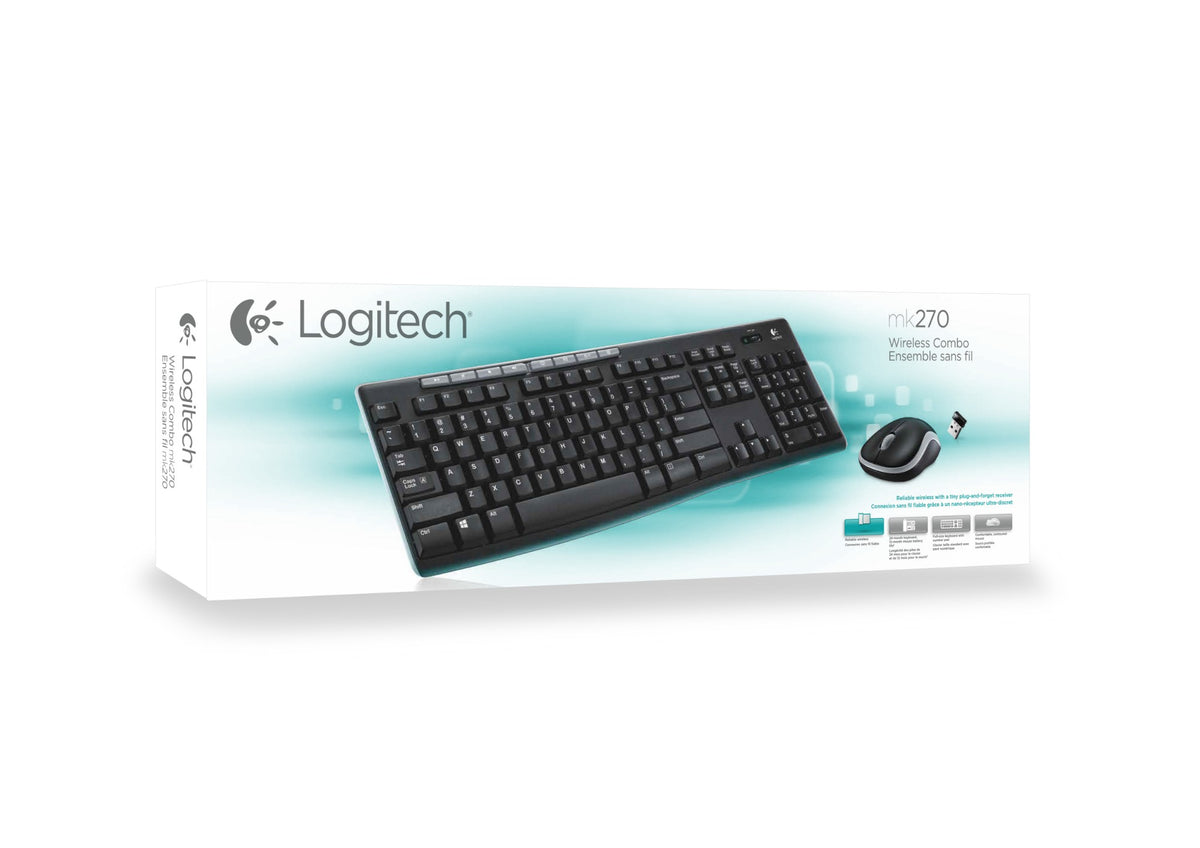 Logitech MK270 Wireless Keyboard & Mouse Combo