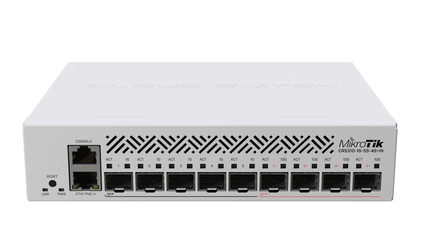 Mikrotik CRS310-1G-5S-4S+IN network switch PoE