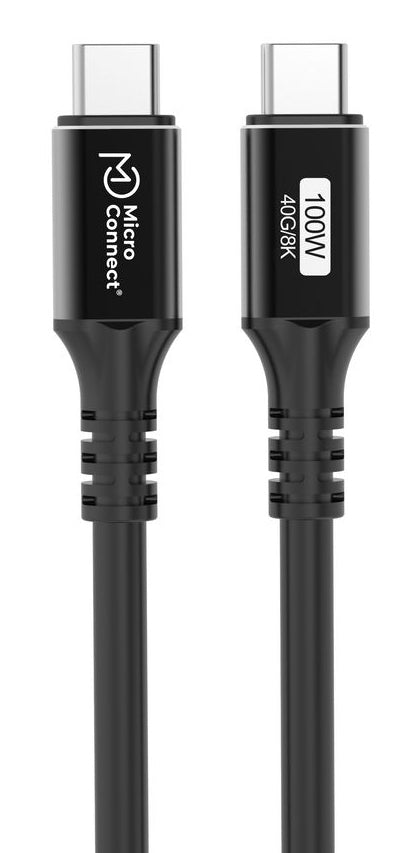 Microconnect USB4CC1 USB cable USB4 Gen 3x2 1 m USB C 100 W Black