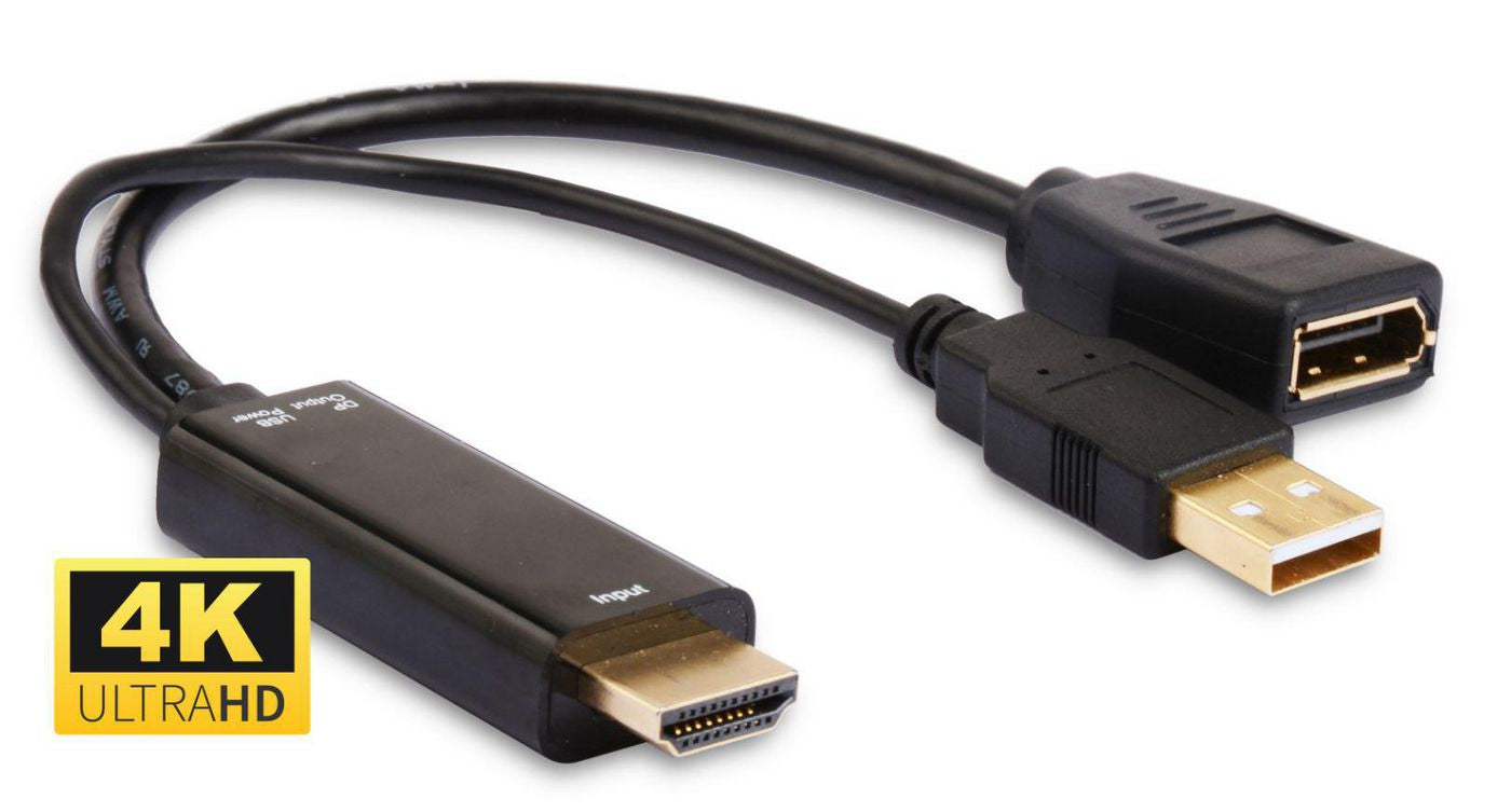 Microconnect HDMDPP1 video cable adapter 0.15 m HDMI Type A (Standard) DisplayPort