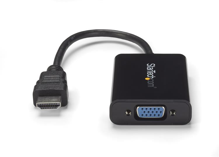StarTech.com HDMI to VGA Video Adapter Converter with Audio for Desktop PC / Laptop Cable