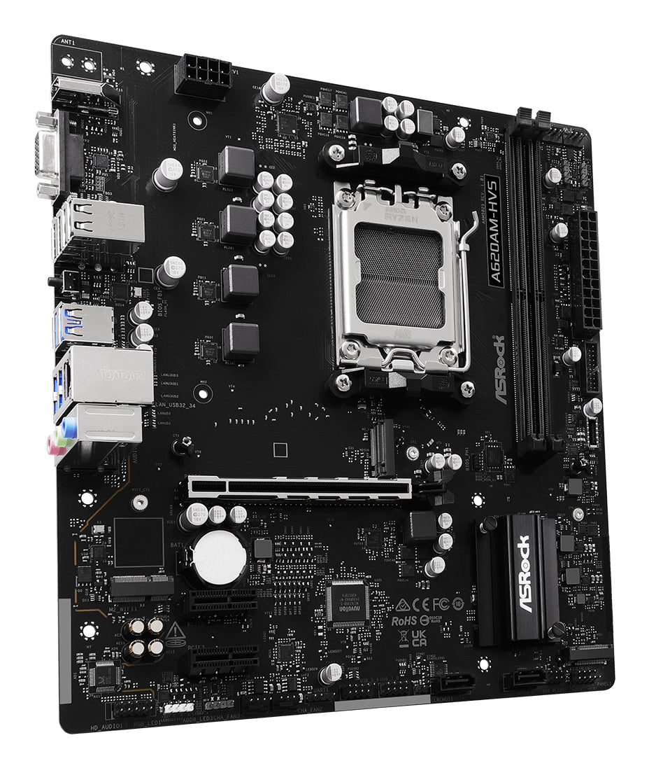 Asrock A620AM-HVS AMD A620A Socket AM5 micro ATX Motherboard