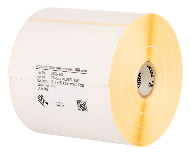 Zebra Z-Perform 1000T White Self-adhesive printer label Labels