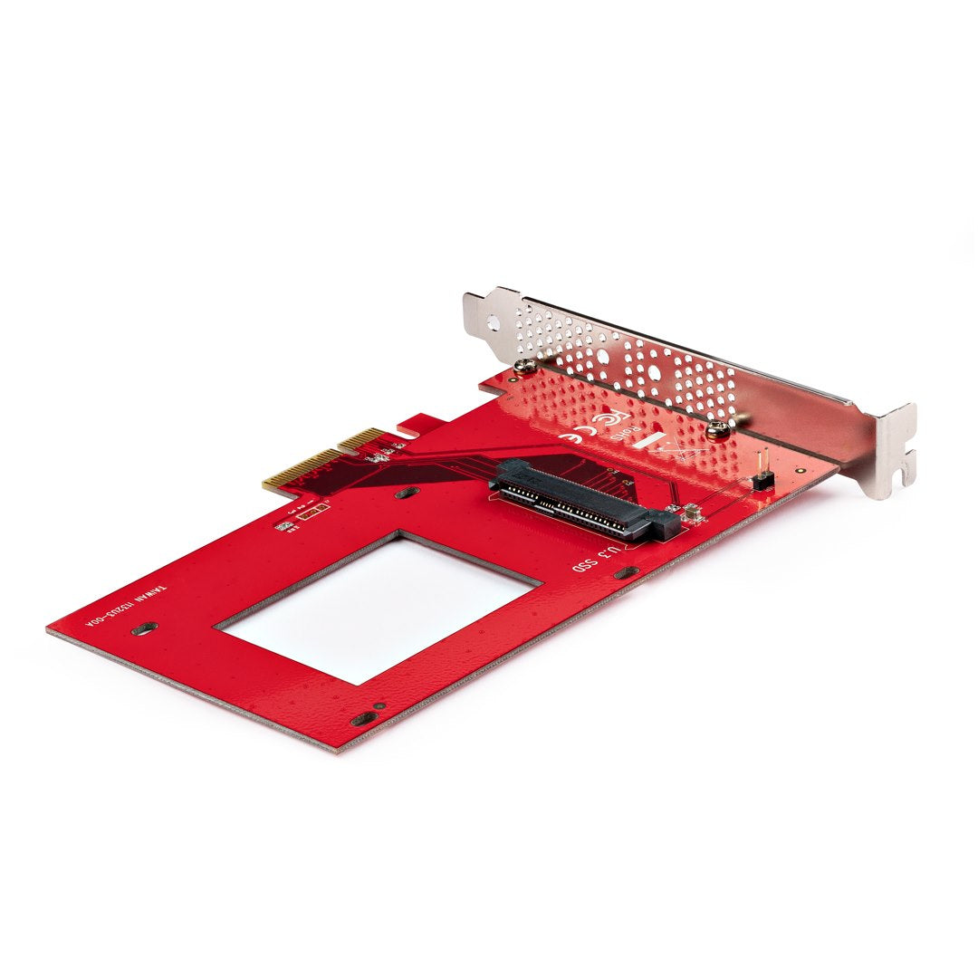 StarTech.com U.3 to PCIe Adapter Card, PCIe 4.0 x4 Adapter For 2.5" U.3 NVMe SSDs Hub