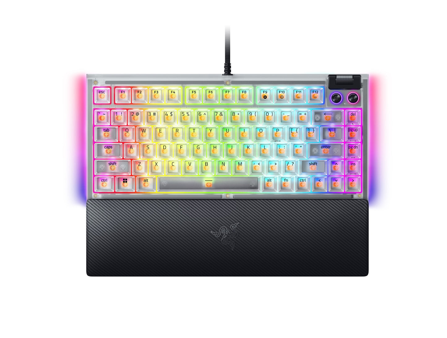 Razer BlackWidow V4 75% Wired Keyboard (White)