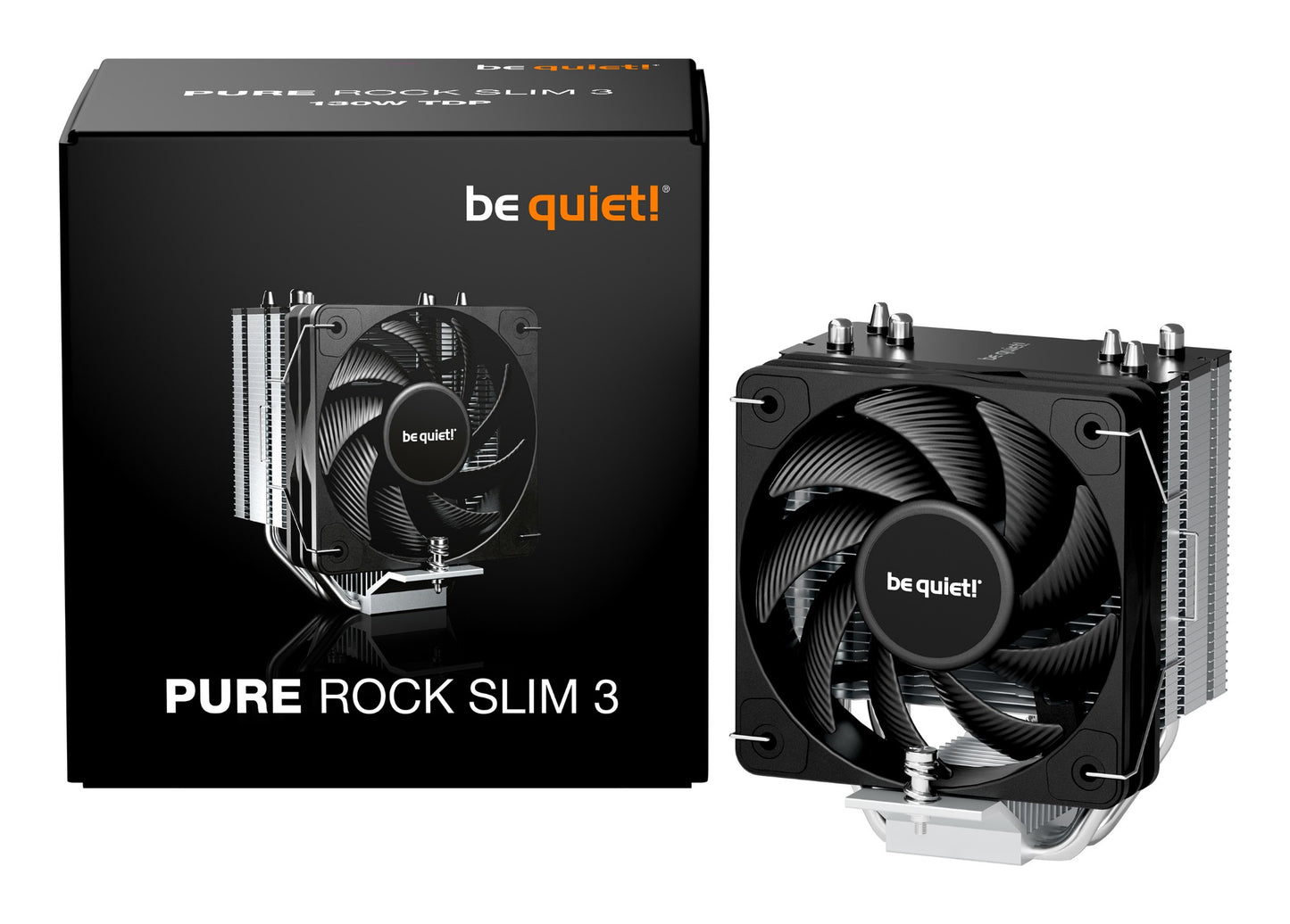 be quiet! Pure Rock Slim 3 Processor Air cooler 10 cm Silver 1 pc(s) Cooling