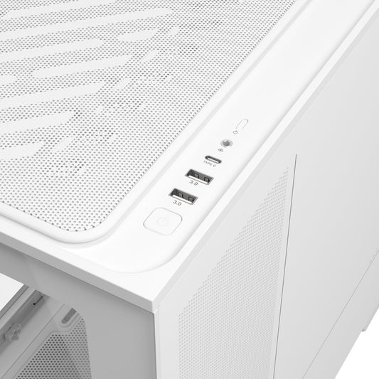 ASUS PRIME AP202 ARGB Mini Tower White PC Case