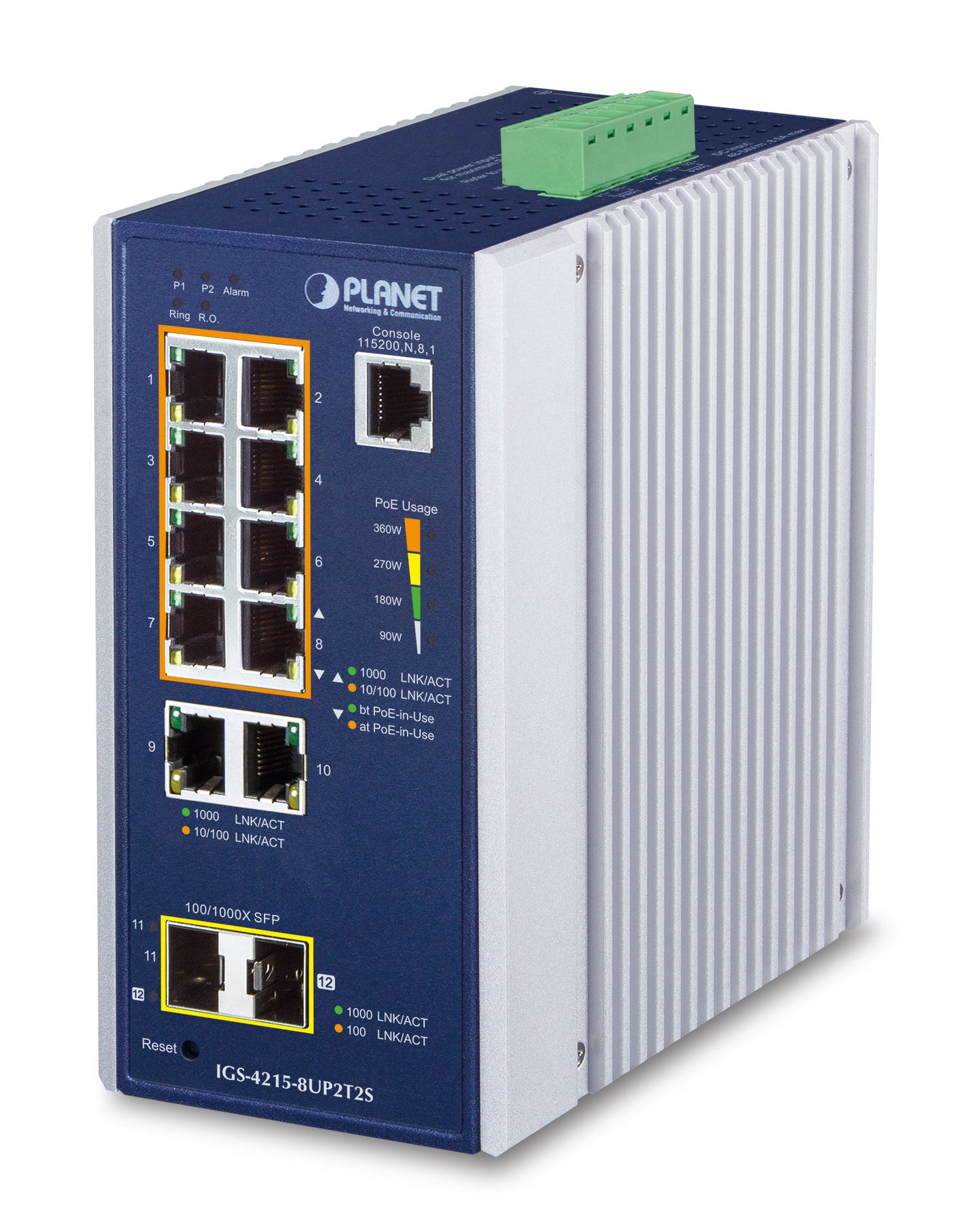 Planet IGS-4215-8UP2T2S network switch PoE