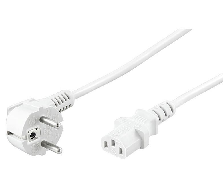 Microconnect PE010450W power cable White 5 m Power plug type E+F C13 coupler