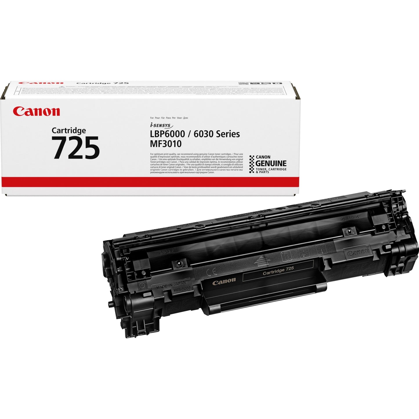 Canon 3484B002/725 Black Toner Cartridge (1.6K pages, Canon LBP-6000)
