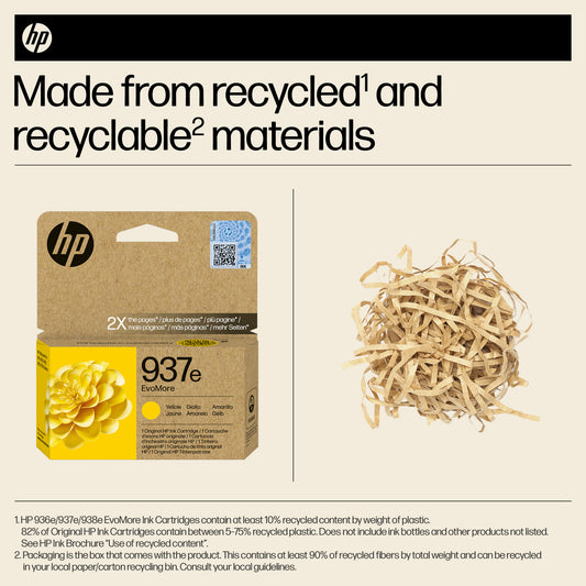 HP 4S6W8NE/937E Yellow Ink Cartridge (1.65K pages)