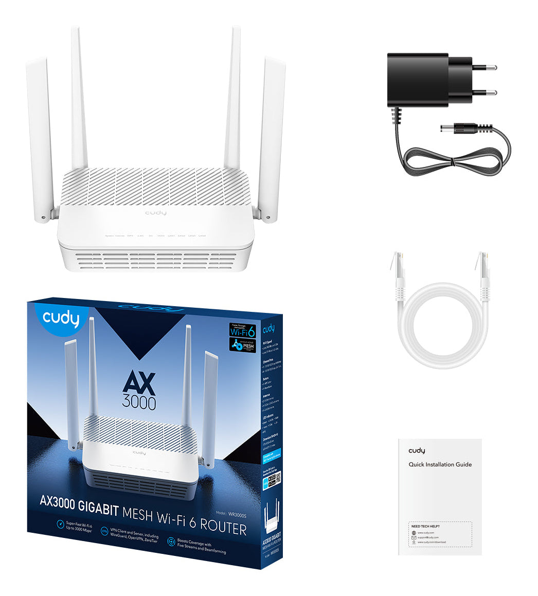 Cudy AX3000 Router (White)