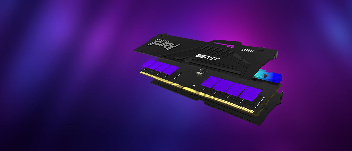 Kingston Technology FURY Beast 32GB DDR5 5200MT/s CL40 Desktop RAM