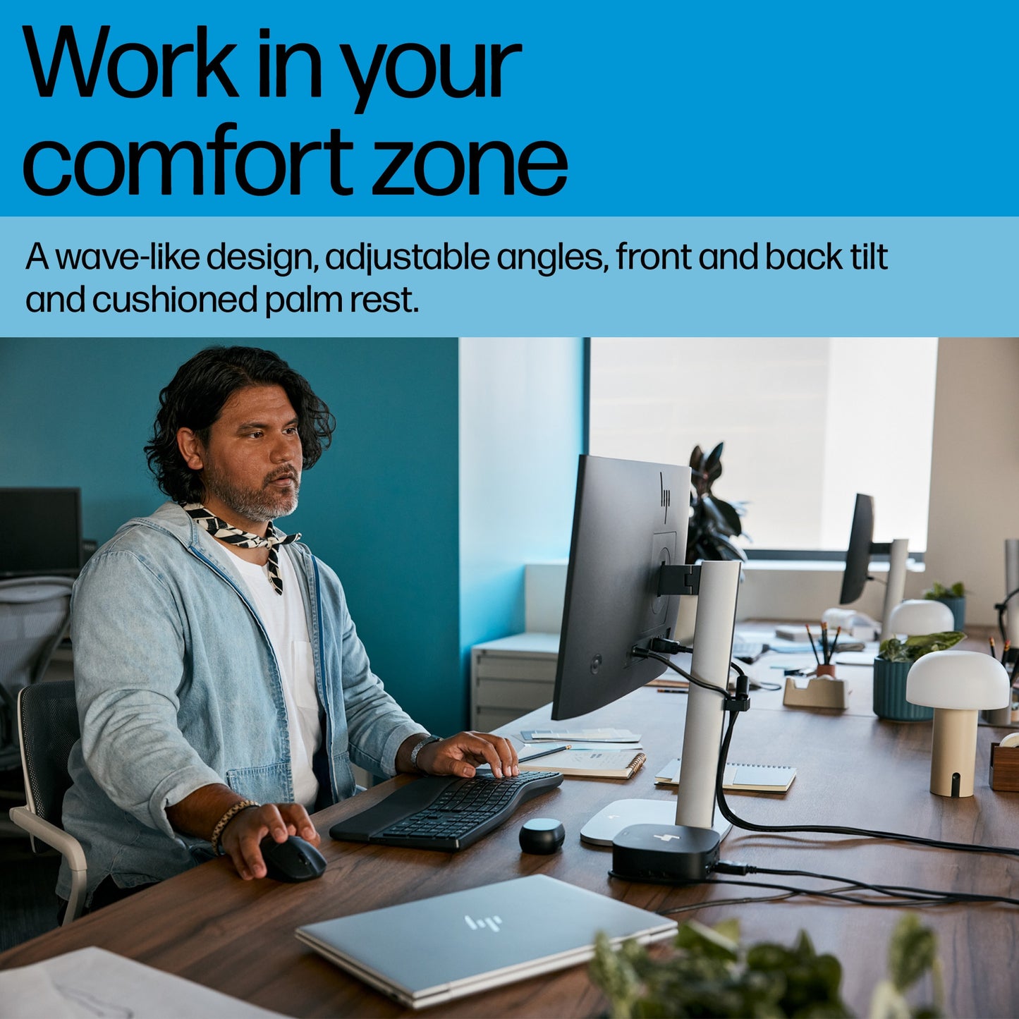 HP 685 Comfort Dual-Mode Wireless Keyboard (L9UTABB)