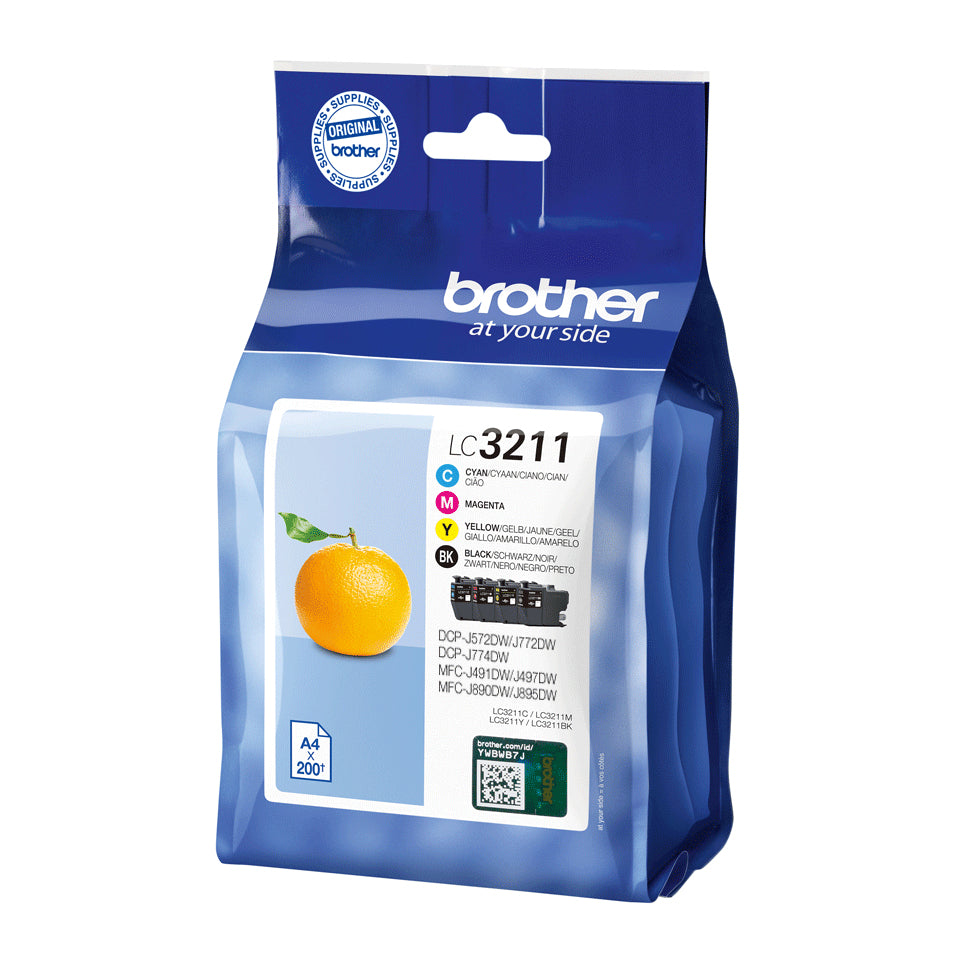 Brother LC-3211VALDR Ink Cartridge (200 pages, Brother DCP-J 772)