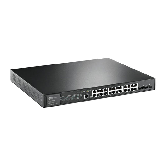 TP-LINK JetStream 24-Port Gigabit and 4-Port 10GE SFP+ L2+ Switch PoE