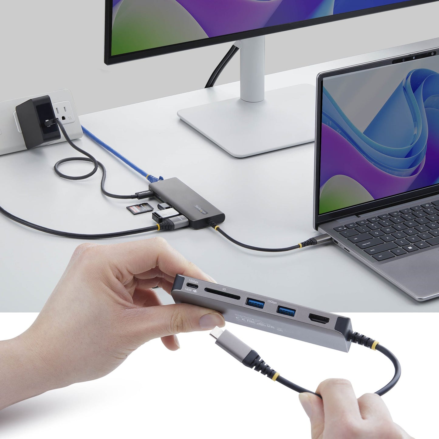 StarTech.com Multiport Adapter USB-C Docking Station 140W