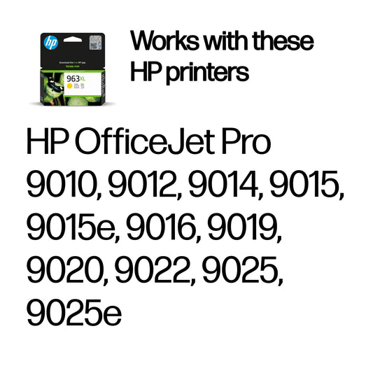HP 3JA29AE/963XL Yellow Ink Cartridge (1.6K pages)