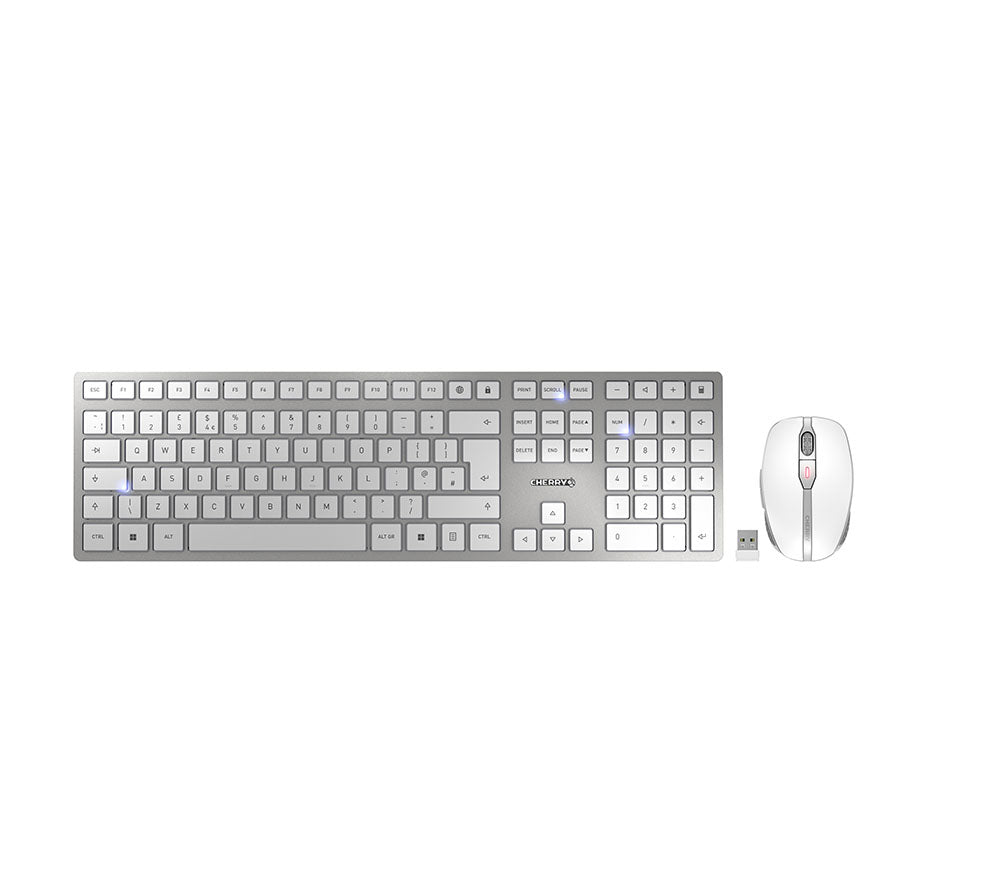 CHERRY DW 9100 included Wireless Keyboard & Mouse Combo UK (Silver)