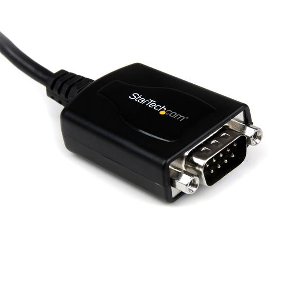 StarTech.com 1ft (30cm) 1-Port Professional USB to Serial Adapter Cable with COM