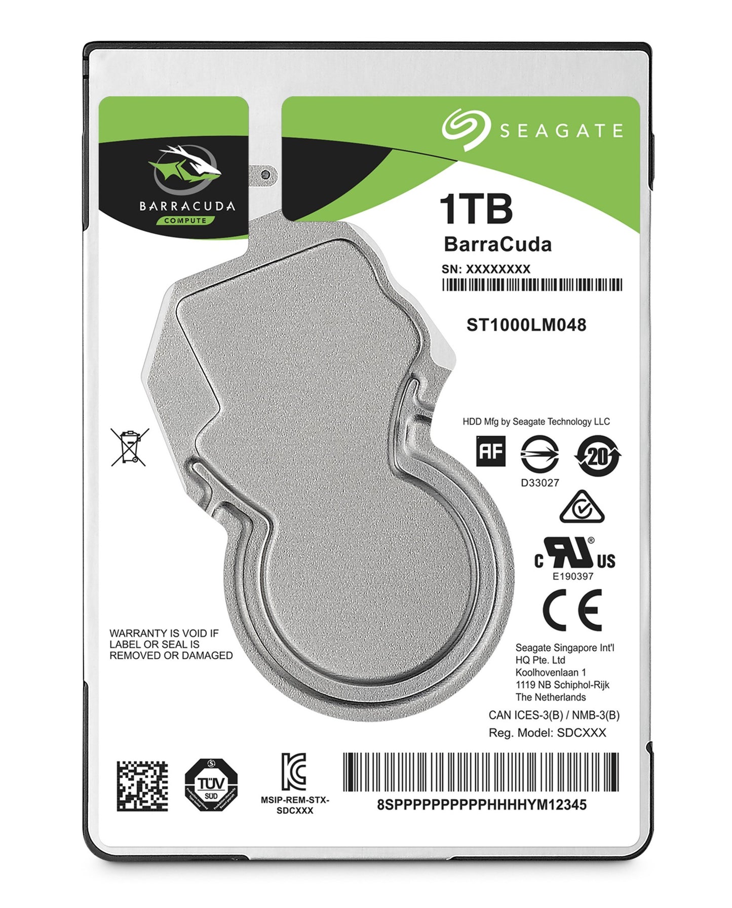 Seagate Barracuda 1TB 2.5" SATA 5400 RPM HDD