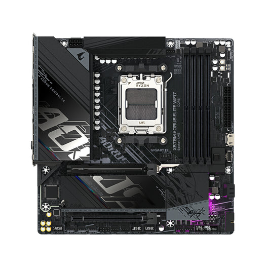 Gigabyte X870M AORUS ELITE WIFI7 Motherboard - Supports AMD Ryzen 9000 CPUs, 14+2+2