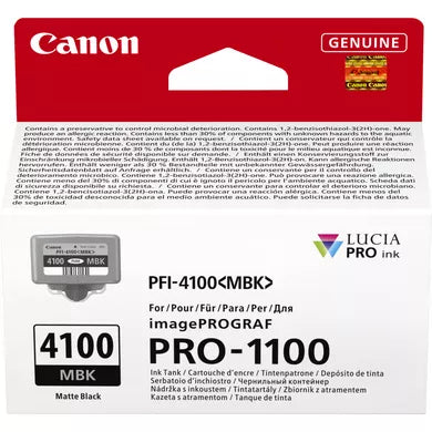 Canon 6776C001/PFI-4100MBK Black Ink Cartridge (Canon IPF PRO-1100)