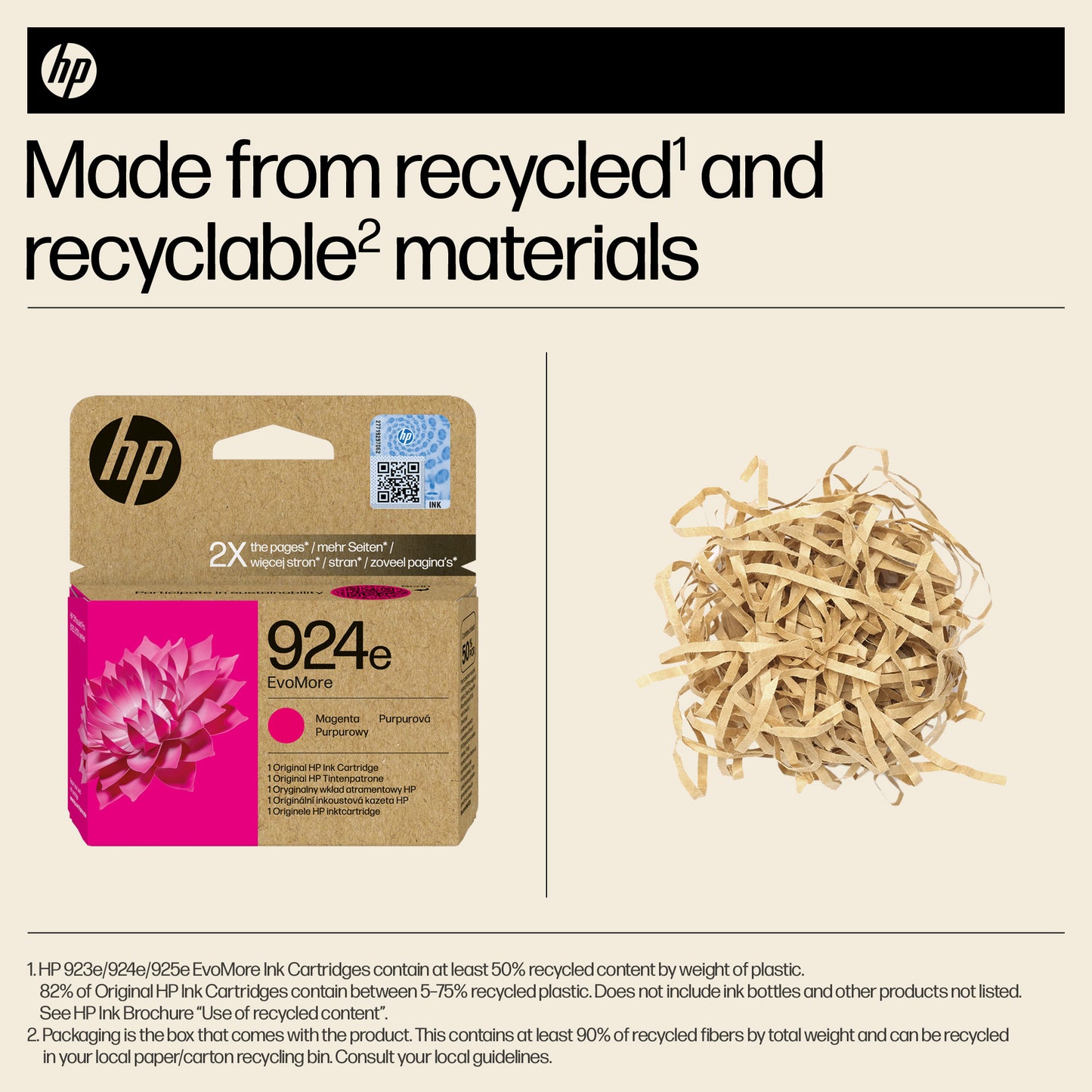 HP 4K0U8NE/924E Magenta Ink Cartridge (800 pages)