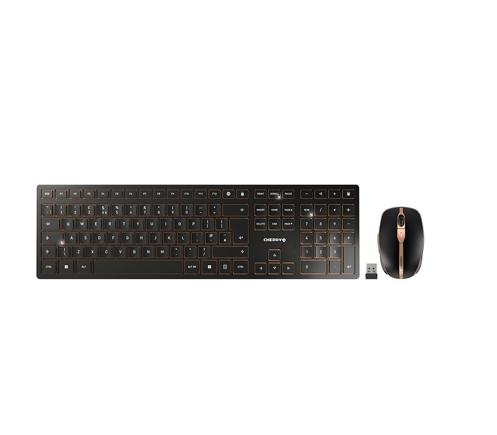 CHERRY DW 9100 included Wireless Keyboard & Mouse Combo UK (Black)