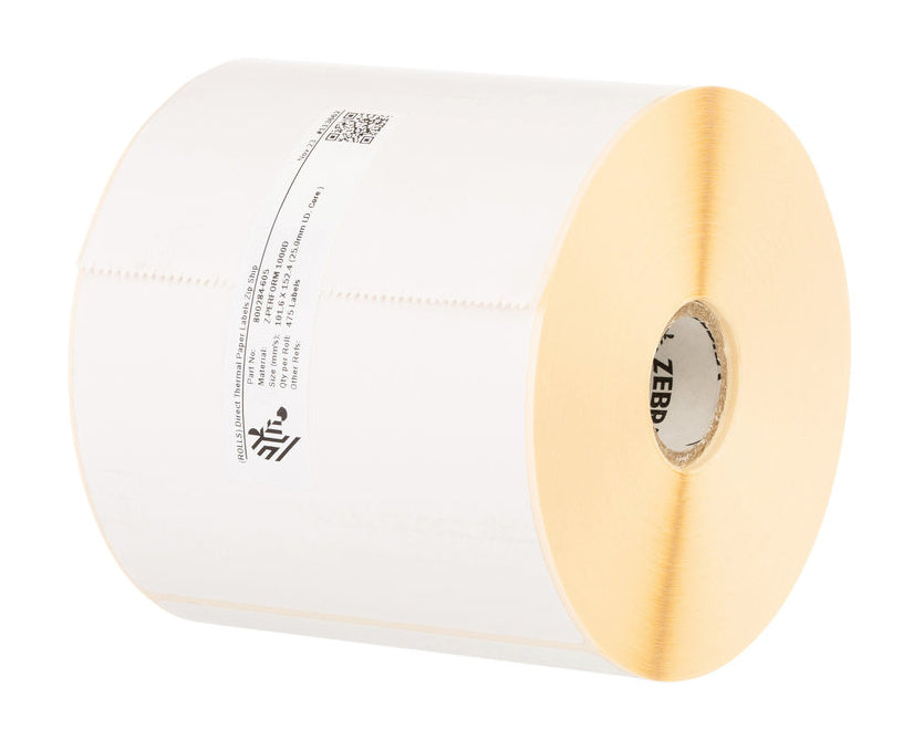 Zebra Z-Perform 1000D White Permanent Adhesive Labels
