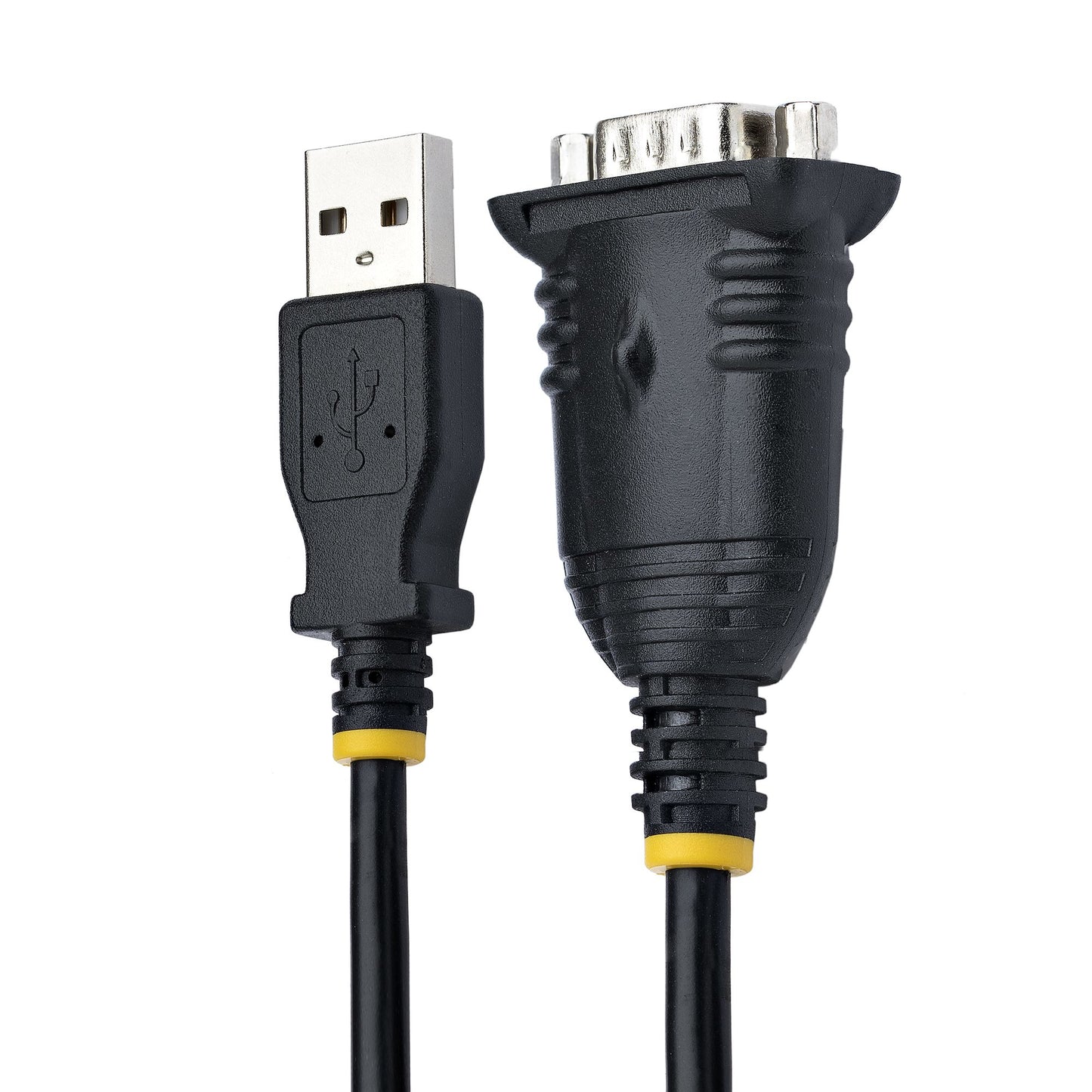 StarTech.com 3ft (1m) USB to Serial Cable, DB9 Male RS232 to USB Converter, Prolific