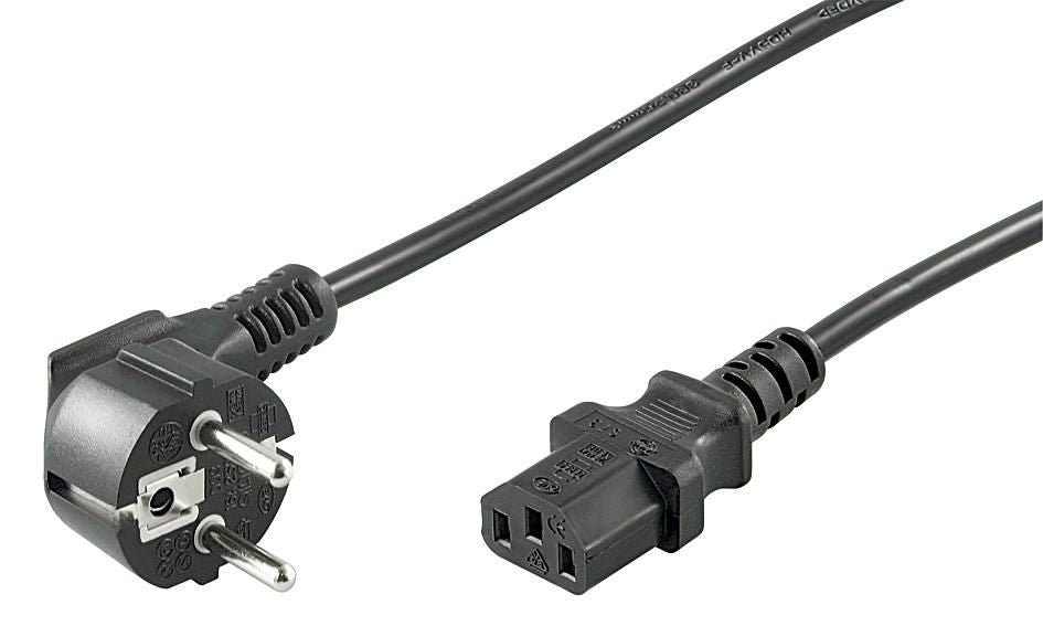 Microconnect PE0104100 power cable Black 10 m Power plug type E+F C13 coupler