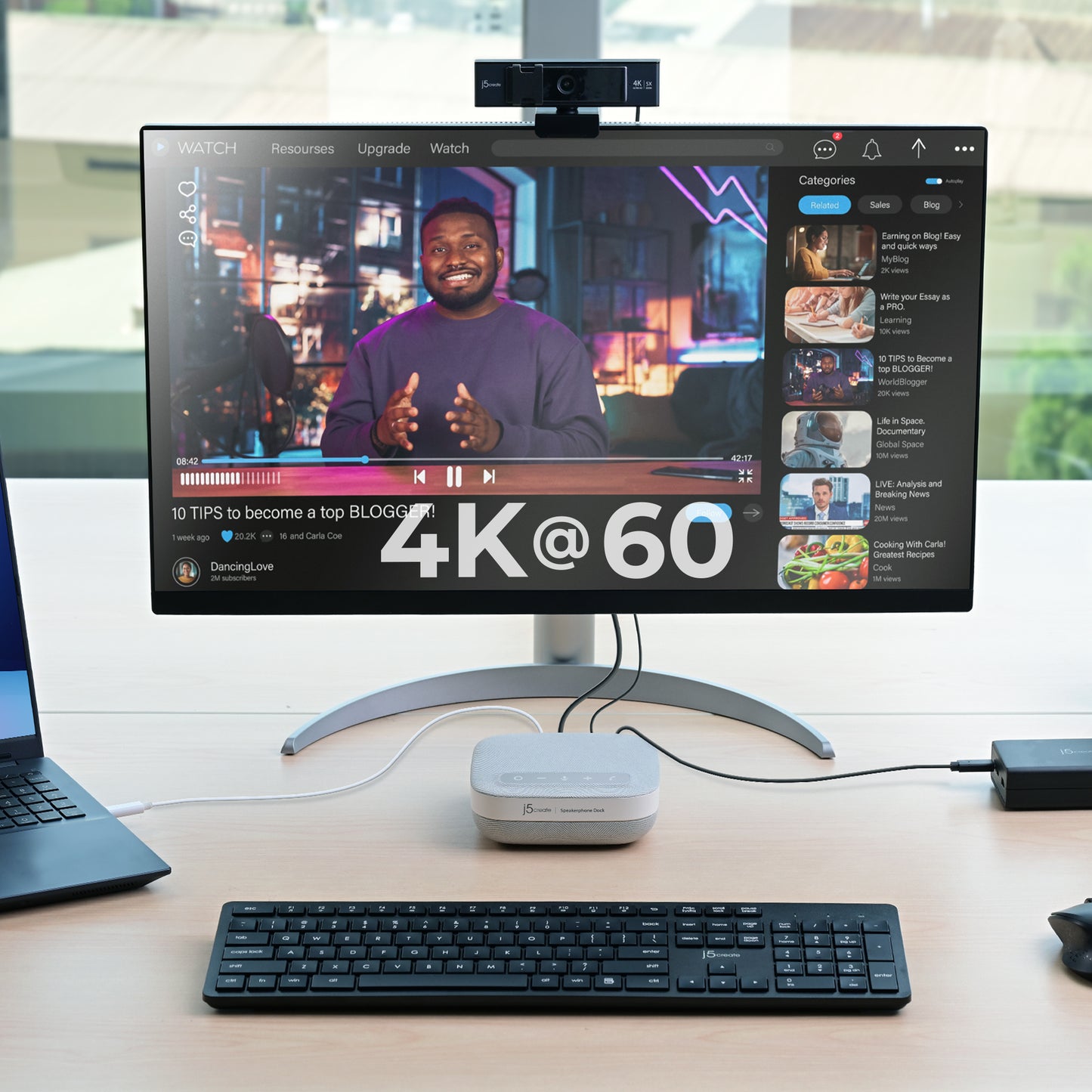 j5create Speakerphone USB-C Docking Station