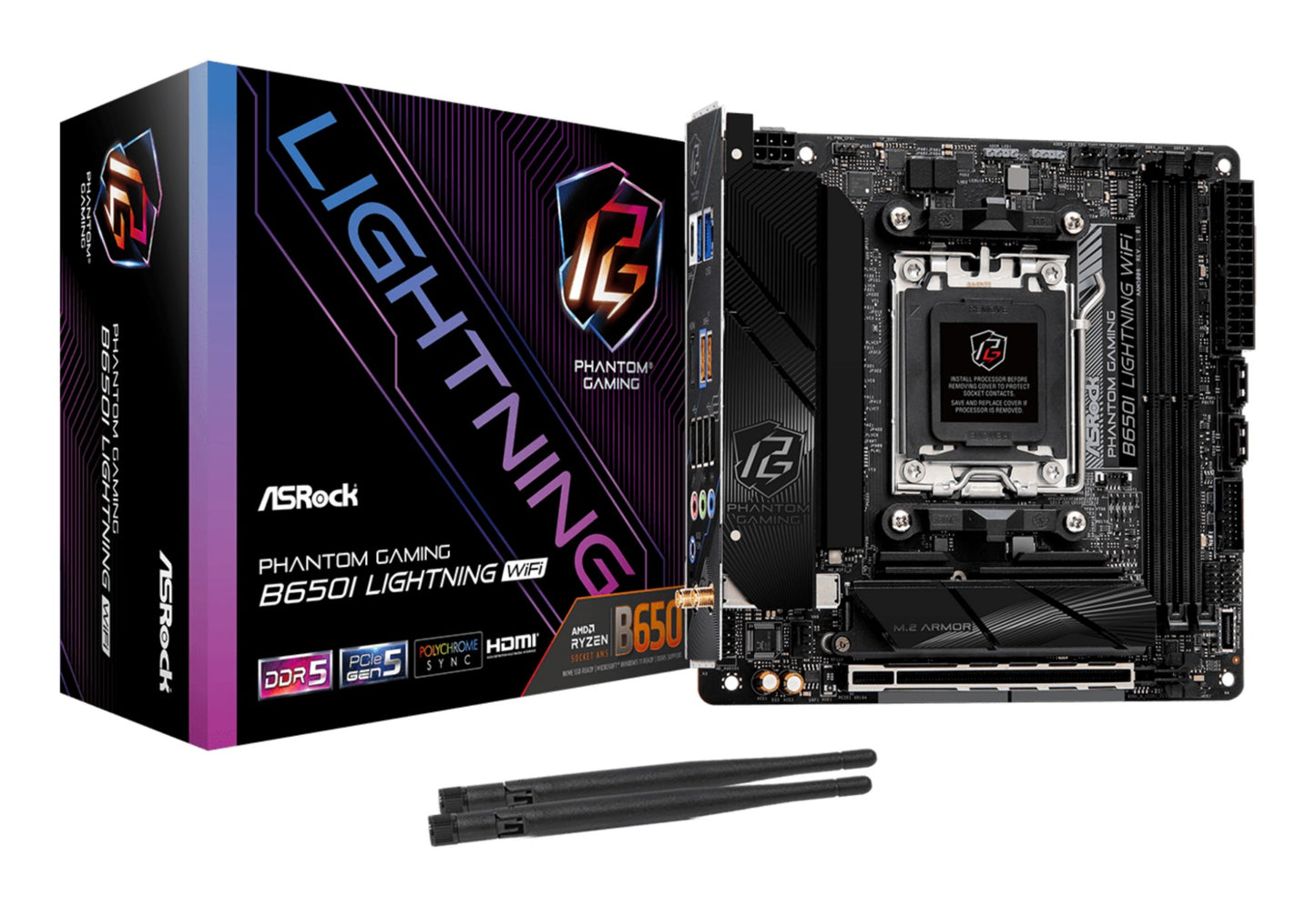 Asrock B650I Lightning WiFi AMD B650 Socket AM5 mini ITX Motherboard