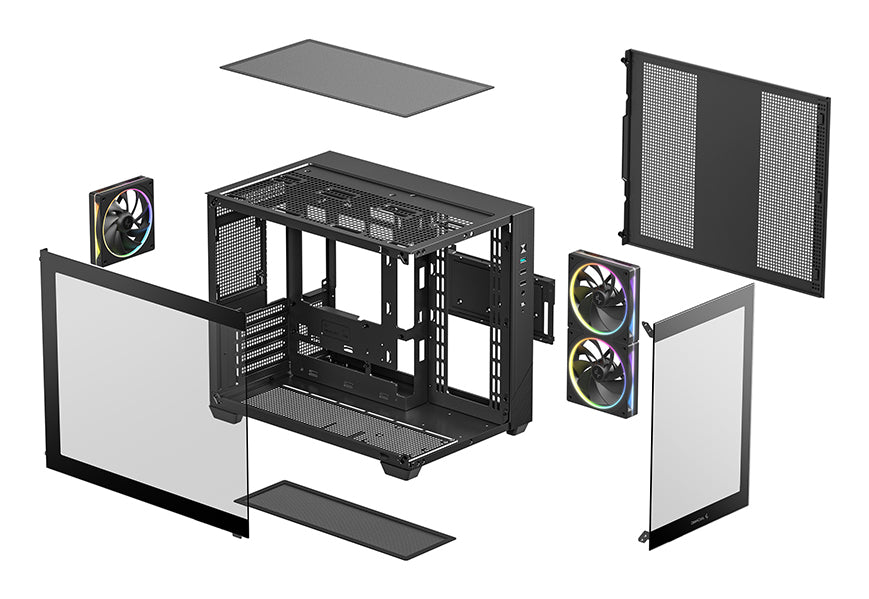 DeepCool CG330 3F Tower Black PC Case