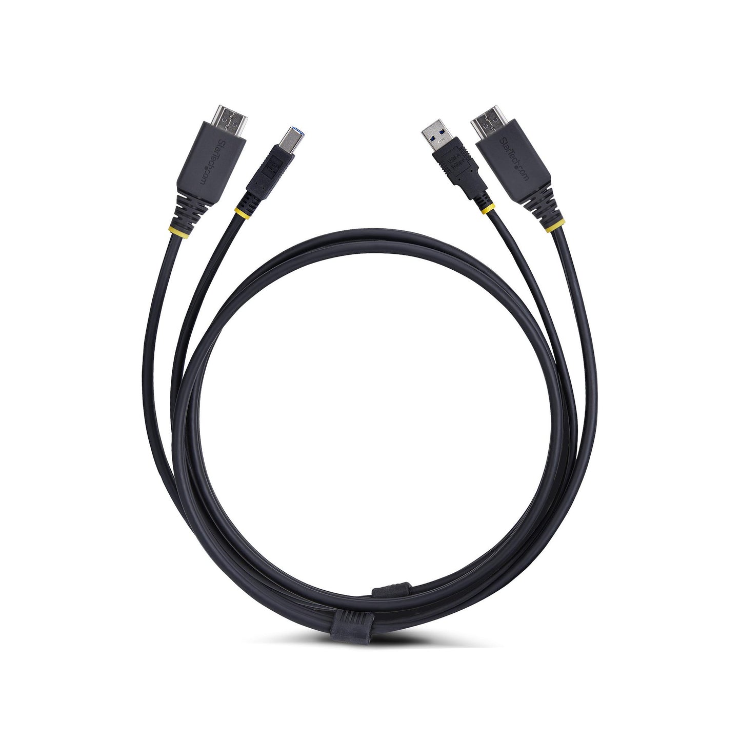 StarTech.com 10ft (3m) HDMI and USB 5Gbps KVM Cable, 4K 60Hz, HDMI 2.0 and USB Combo